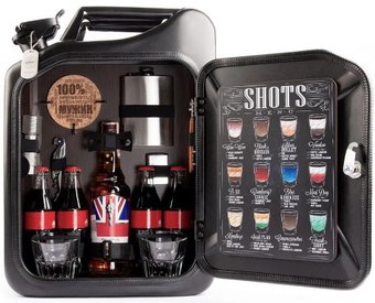 Подарочный набор Экспедиция Канистра - бар 20 л 7121 (черный)