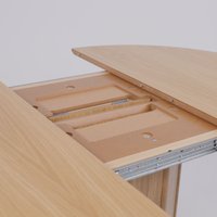 Кухонный стол Оримэкс Олаф 1100-1400x1100 (светлый дуб без тонировки/светлый дуб)