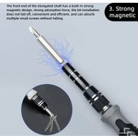 Набор отвертка с битами и головками USBTOP 557283 (115 предметов)