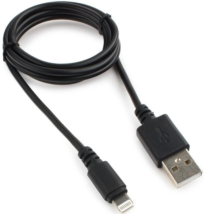 

Кабель Cablexpert USB Type-A - Lightning CC-USB-AP2MBP (1 м, черный)