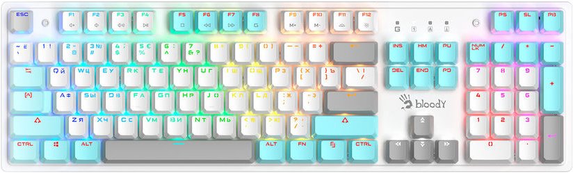 

Клавиатура A4Tech Bloody S510N (белый, Bloody BLMS Red)