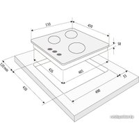 Варочная панель Fornelli PGA 45 Fiero WH