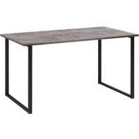 Кухонный стол Notta Лиман 140х80 615157 (бетон светлый/черный матовый)