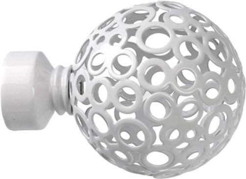 

Наконечник для карниза Lm Decor YF095 Ажур 25мм (белый глянец)