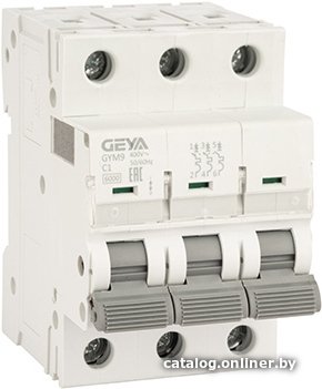 Выключатель автоматический GEYA GYM9 3P 1А C 6кА GYM93P1C