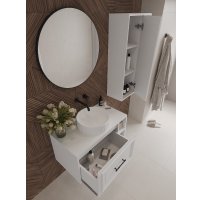  ЗОВ Шкаф для ванной Анталья ALWMW (белый матовый)