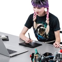 Графический планшет Wacom Intuos Comic Black Small (CTH490CK)