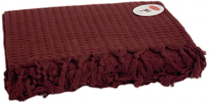Плед Karven Waffle Pike 200x220 Евро P 928 (бордовый)