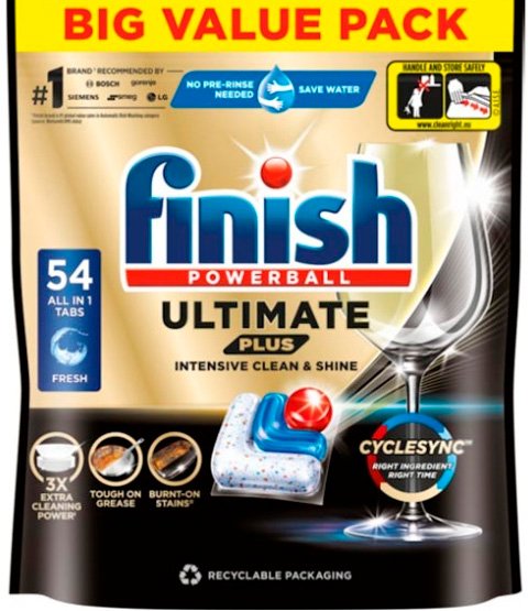 

Капсулы для посудомоечной машины Finish Powerball Ultimate Plus All in 1 (54 шт)