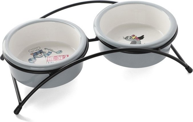 

Двойная миска Triol Союзмультфильм Матроскин и Галчонок 30231066