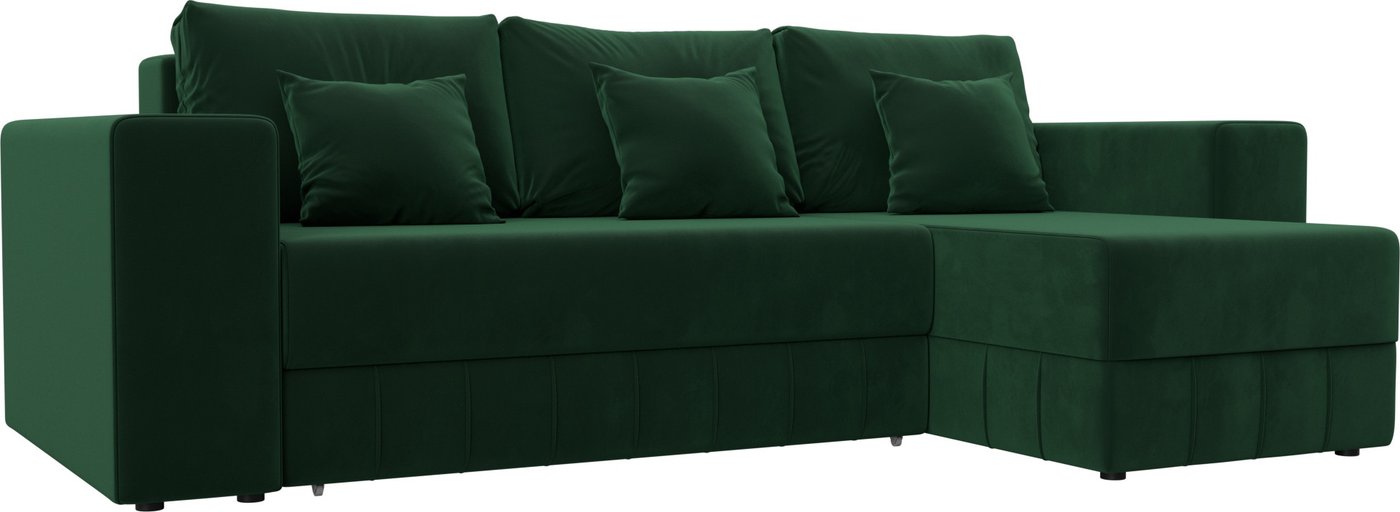 

Угловой диван Лига диванов Лига-076 универсальный 129842 (велюр Seven 626 зеленый)