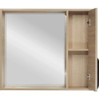  Viant Шкаф с зеркалом для ванной Кёльн 80 VKEL80SD-ZSH