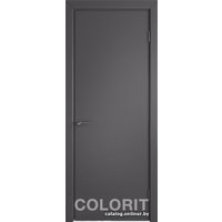 Межкомнатная дверь Юркас Colorit К6 ДГ 80x200 (графит эмаль)