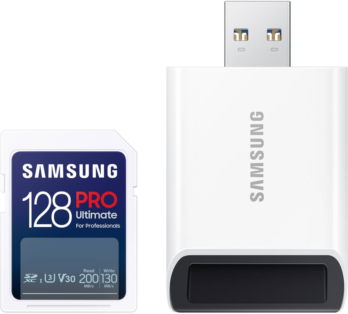 

Карта памяти Samsung PRO Ultimate SDXC 128GB (с кардридером)