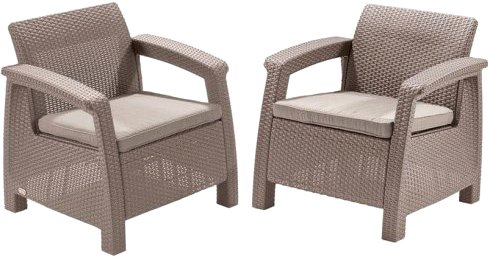

Набор садовой мебели Keter Corfu II Duo 227643 (капучино)