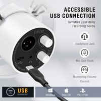 Проводной микрофон FIFINE K688 (белый)