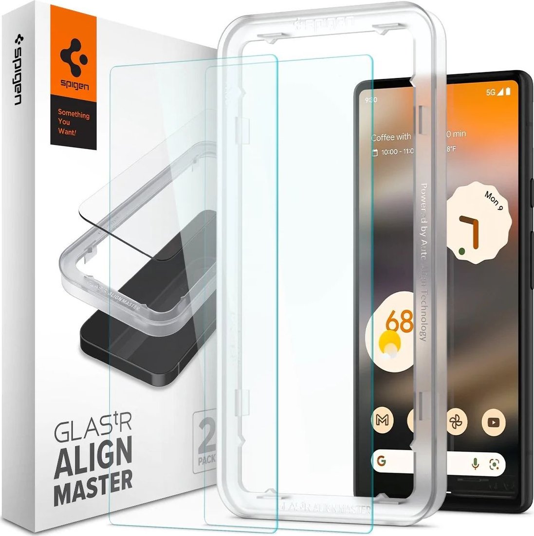 

Защитное стекло Spigen ALM Glas TR Slim для Pixel 6a AGL04695 (2шт)