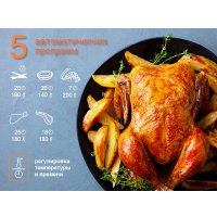 Аэрогриль (аэрофритюрница) Oursson AF3503GD/BL