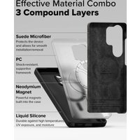 Чехол для телефона Ringke Silicone Magnetic для Galaxy S25 Ultra Black