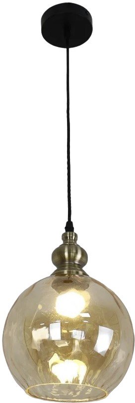 

Подвесная люстра Estares Zar One R 1xE27-200x1050-BLACK/GOLD/CLEAR-220-IP20