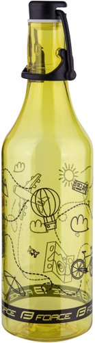 Бутылка для воды Force Flask 500мл (прозрачный/желтый)