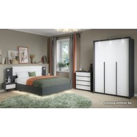 Кровать Империал Мишель 160 с ПМ (антрацит)