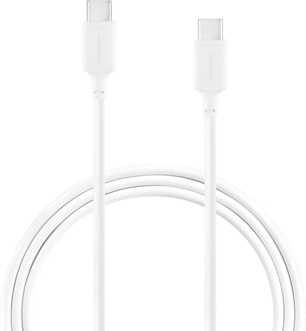 

Кабель Momax DC16W USB 3.2 Gen2 Type-C - USB 3.2 Gen1 Type-C (1 м, белый)