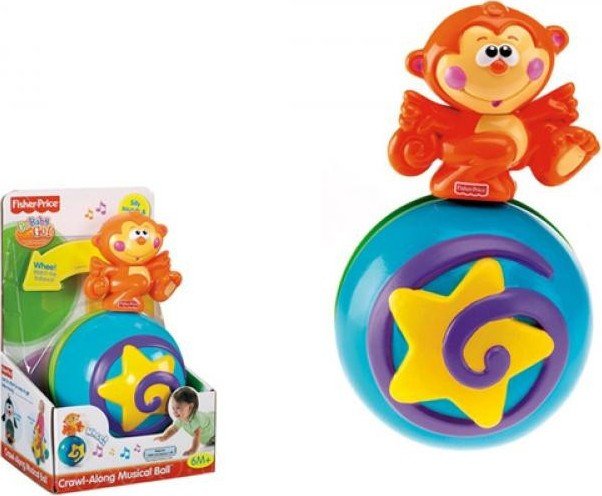 Погремушка Fisher-Price Обезьянка на шаре M4045