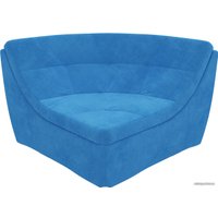 Элемент модульного дивана Лига диванов Холидей люкс 105683 (велюр, голубой)