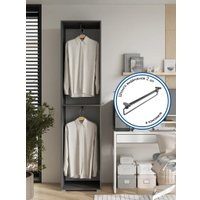 Шкаф распашной Горизонт Бонн 500 (серый графит)