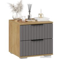 Тумба Трия Хилтон (дуб крафт золотой/графит матовый)