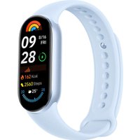 Фитнес-браслет Xiaomi Smart Band 9 (голубой, с голубым силиконовым ремешком, международная версия)