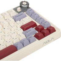 Клавиатура AULA AU75 (бежевый/фиолетовый/красный, Leobog Star Vector)