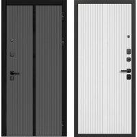 Металлическая дверь Guard Графит лакобель/белый матовый (96x205, правая) в Лиде