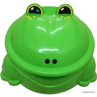 Песочница Пластик Лягушка с крышкой (зеленый)