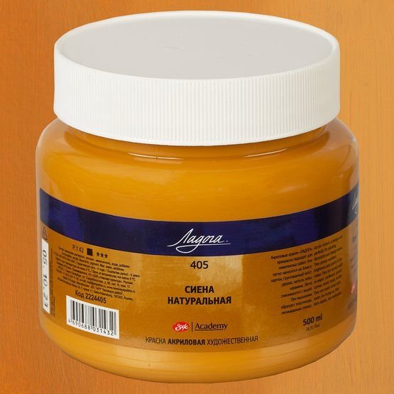 

Акриловая краска Невская палитра Ладога 2224405 (500 мл, 405 сиена натуральная)