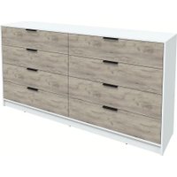 Комод Интерлиния Концепт КТ-К197 (дуб серый/белый платинум)