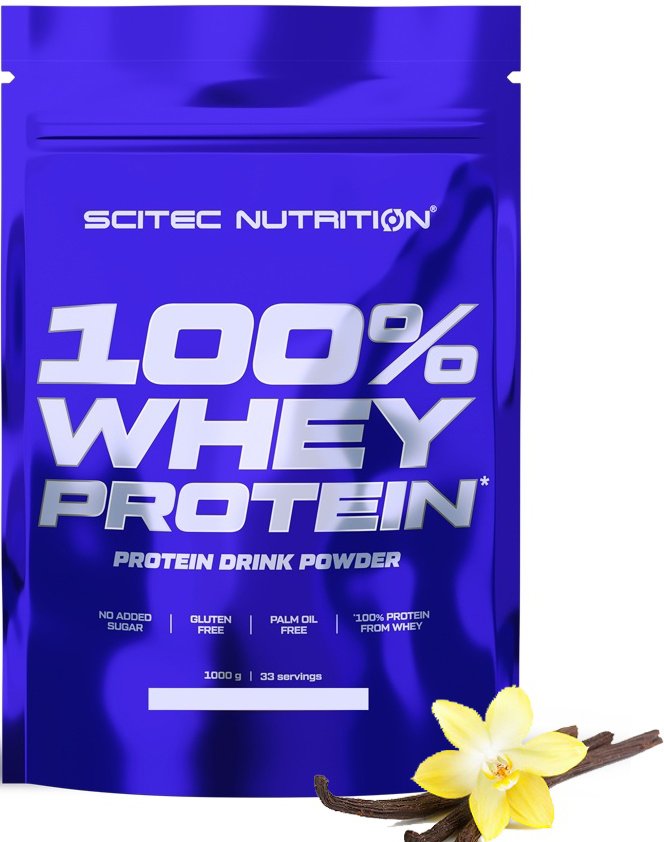 

Протеин сывороточный (концентрат) Scitec Nutrition 100% Whey Protein (ваниль, 1000 г)