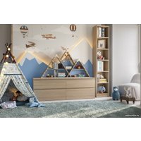 Стеллаж Mio Tesoro Варма 40 (шпон дуб, беленый)