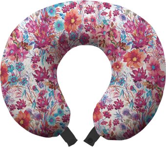 Подушка для путешествий Ambesonne Цветочная история trp-8083