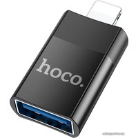 Адаптер Hoco UA17 Lightning - USB Type-A (черный)