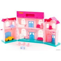 Кукольный домик Полесье София с набором мебели и автомобилем 78018