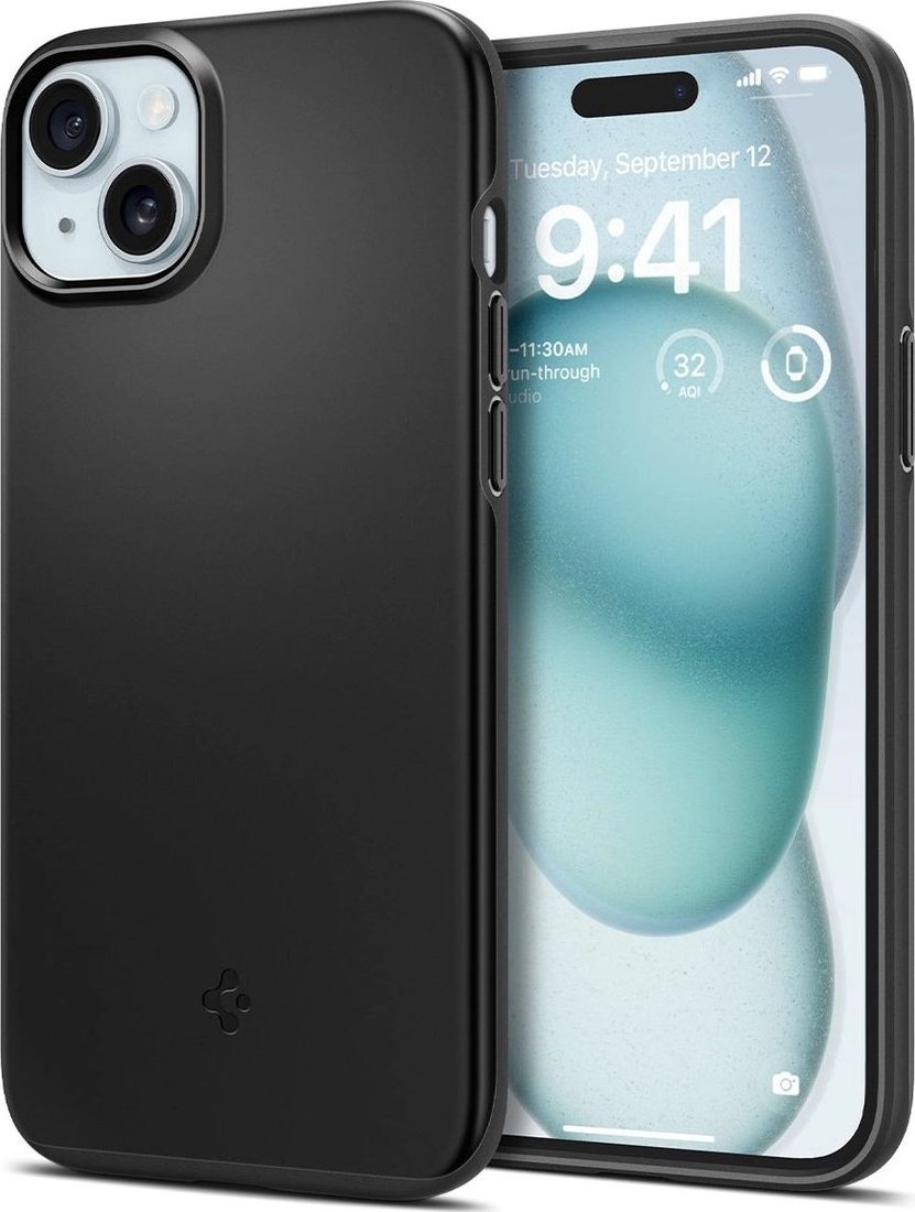 

Чехол для телефона Spigen Thin Fit для iPhone 15 ACS06776 (черный)