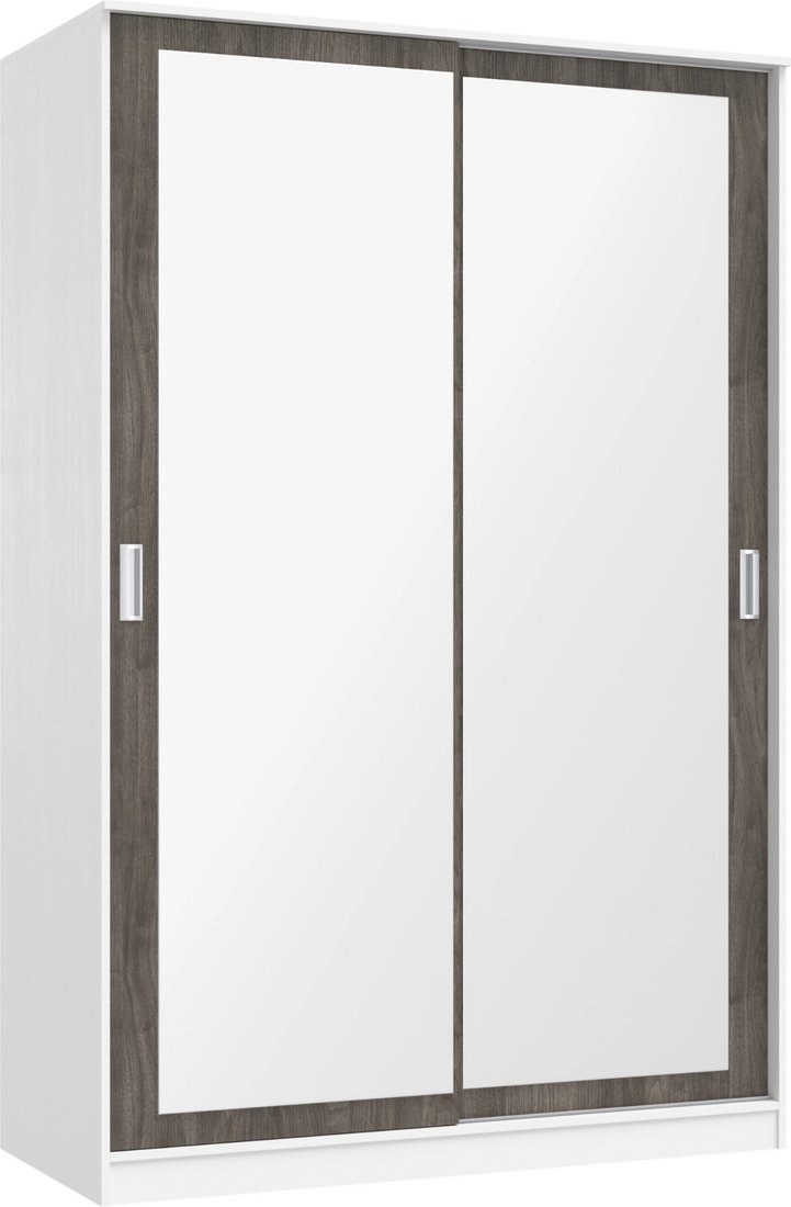 

Шкаф-купе Кортекс-мебель Лагуна ШК02-02 (белый/орех элия)