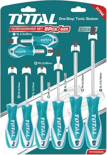

Набор отверток Total THT250608 (8 предметов)