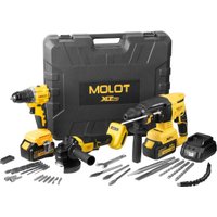Molot MBD 1825 Li XLT Lite SET 2318139 (перфоратор, УШМ, шуруповерт, 2 АКБ, кейс)