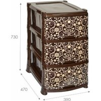 Комод Violet Элегант темный 035172 (коричневый)