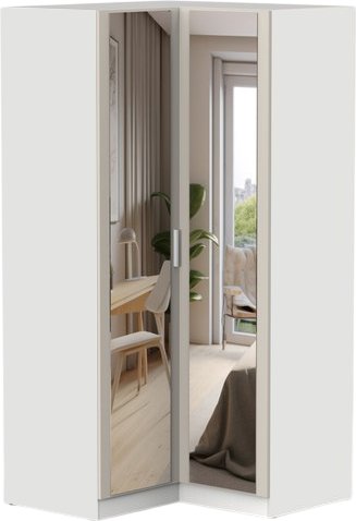 

Шкаф распашной Интермебель Марсель 2 зеркала МР-12 (кашемир)