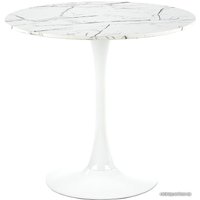 Кухонный стол Halmar Denver 80 (белый мрамор/белый)