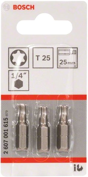Набор бит Bosch 2607001615 (3 шт)